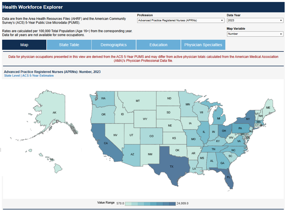 Health Workforce Explorer Image
