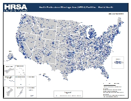 Preview Map of Health Professional Shortage Area (HPSA) Facilities - Mental Health