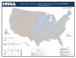 Preview Map of Critical Access Hospitals and Federal Office of Rural Health Policy (FORHP) Rural Health Areas