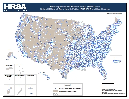 Preview Map of Federally Qualified Health Centers (FQHC) and Federal Office of Rural Health Policy (FORHP) Rural Health Areas