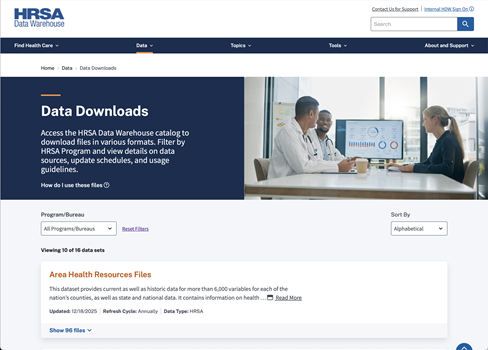HDW Data Downloads